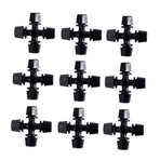 Worgeous Drip Irrigation Nozzle for Garden Use Black Plastic 20 Pieces Miniature Sprinklers