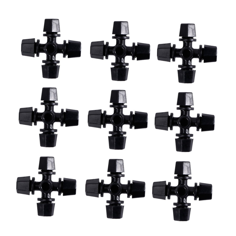 Worgeous Drip Irrigation Nozzle for Garden Use Black Plastic 20 Pieces Miniature Sprinklers