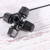 Worgeous Drip Irrigation Nozzle for Garden Use Black Plastic 20 Pieces Miniature Sprinklers