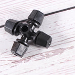 Worgeous Drip Irrigation Nozzle for Garden Use Black Plastic 20 Pieces Miniature Sprinklers
