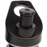 Worgeous 2 Pcs Straw Lid Drink Sports Bottle Lunch Black - Rear View