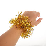 Worgeous Golden Cheerleading Pom Poms Plastic Durable with Wristband for Sports Events and Dance Parties