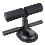 Abdominal Muscle Trainer Sit Up Tool Steel Black for Home Workout 1Pack