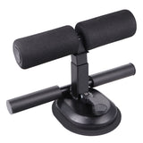 Abdominal Muscle Trainer Sit Up Tool Steel Black for Home Workout 1Pack - Side View