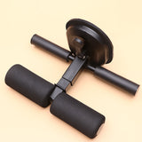 Abdominal Muscle Trainer Sit Up Tool Steel Black for Home Workout 1Pack