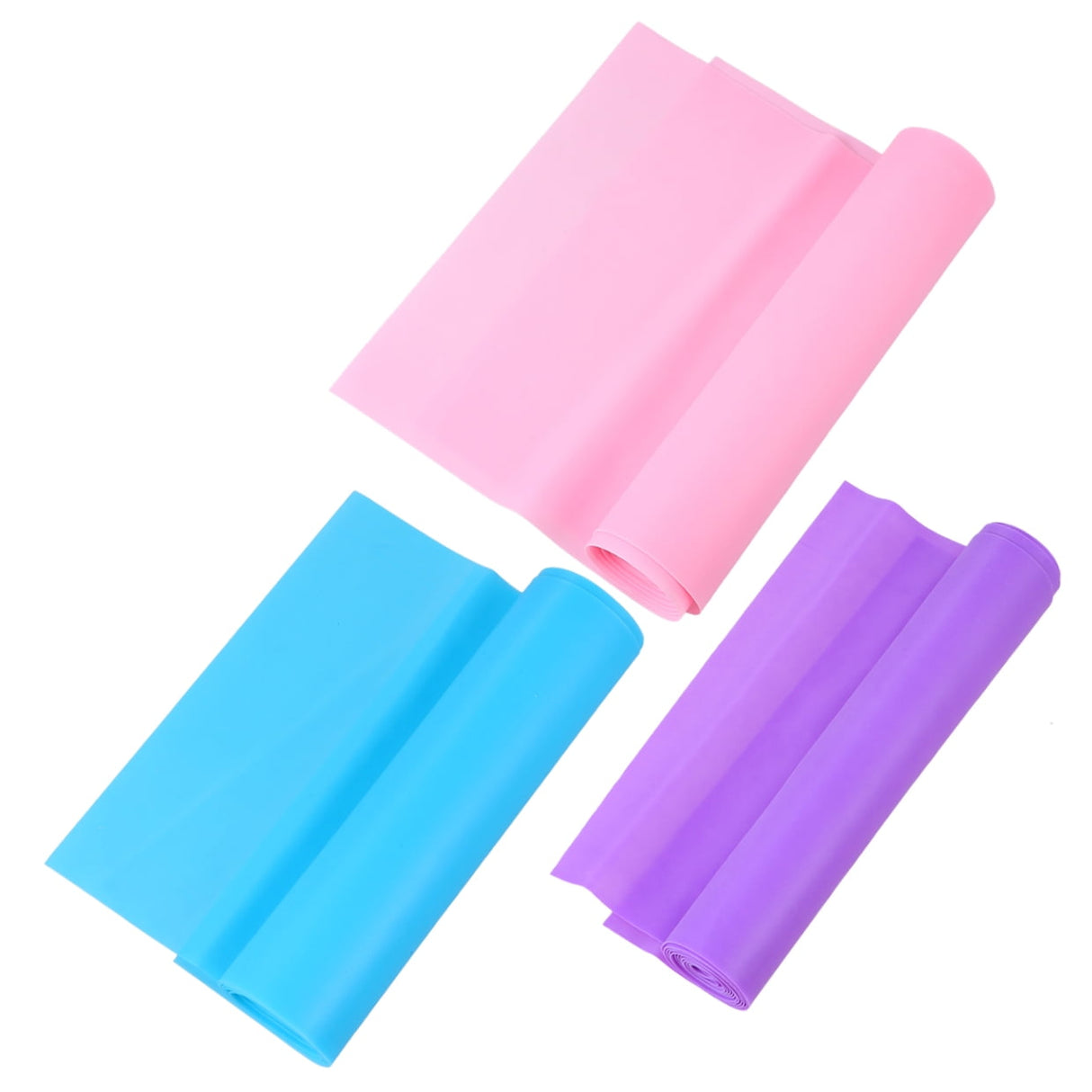 Worgeous 3 Pcs Yoga Elastic Band Resistance Bands Fabric Stretching Strap Fitness