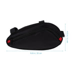 Bike Triangle Handlebar Bags Black Waterproof 1Pcs 9.84x4.33x3.14in