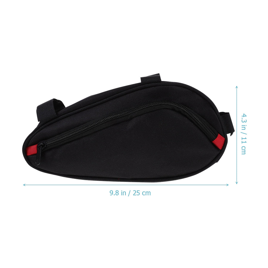 Bike Triangle Handlebar Bags Black Waterproof 1Pcs 9.84x4.33x3.14in