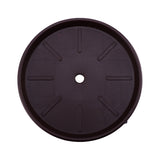 Worgeous Movable Flower Pot Mat with Water Box for Plants Made of Durable Plastic in Brown 27CM Outside