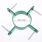 Durable Iron Tree Fixator for Outdoor Use with Easy Application Green Color 15cm Diameter