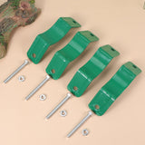 Durable Iron Tree Fixator for Outdoor Use with Easy Application Green Color 15cm Diameter - Rear View