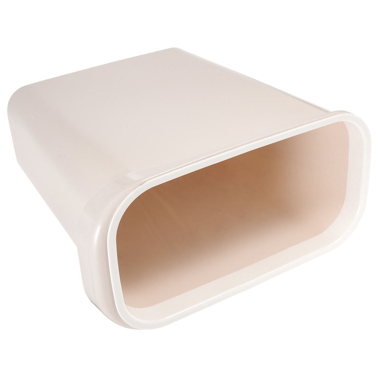 Worgeous White Plastic Trash Can for Home Use Made of Material Great for Small Spaces 13 x 8 0 inches
