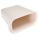 Worgeous White Plastic Trash Can for Home Use Made of Material Great for Small Spaces 13 x 8 0 inches