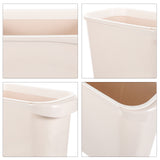 Worgeous White Plastic Trash Can for Home Use Made of Material Great for Small Spaces 13 x 8 0 inches