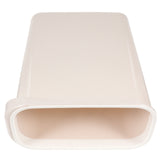 Worgeous White Plastic Trash Can for Home Use Made of Material Great for Small Spaces 13 x 8 0 inches