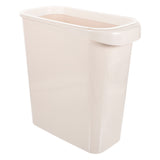 Worgeous White Plastic Trash Can for Home Use Made of Material Great for Small Spaces 13 x 8 0 inches