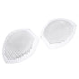 Worgeous Silicone Bra Pads for Women Transparent Reusable Cup Shaped Inserts Well Fixed Not Easy to Fall Off 1 Pair