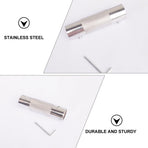 Worgeous Dumbbell Connector for Dumbbells Connecting Bar Work Silver