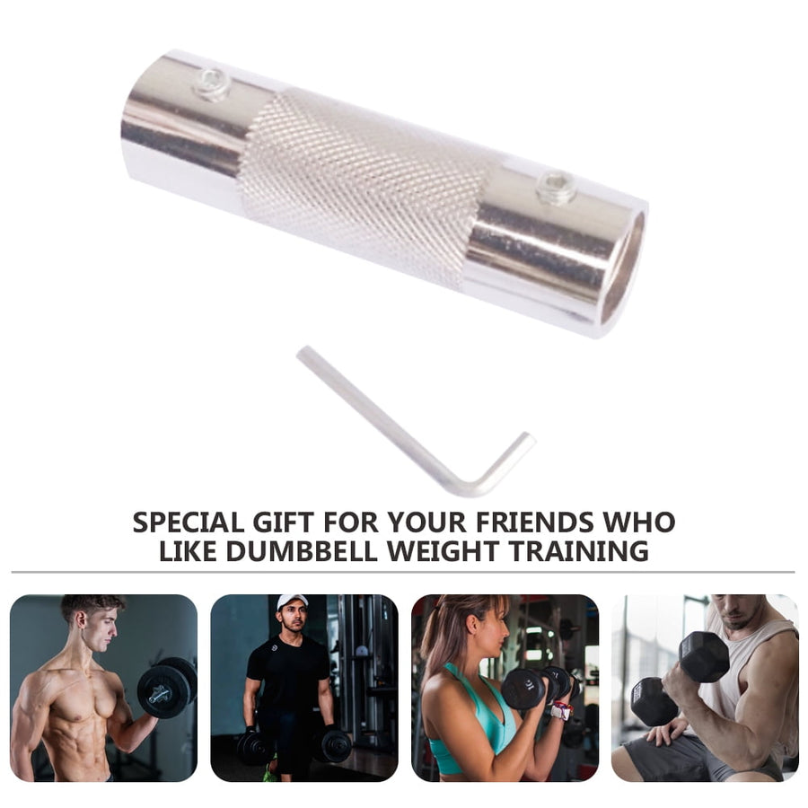 Worgeous Dumbbell Connector for Dumbbells Connecting Bar Work Silver
