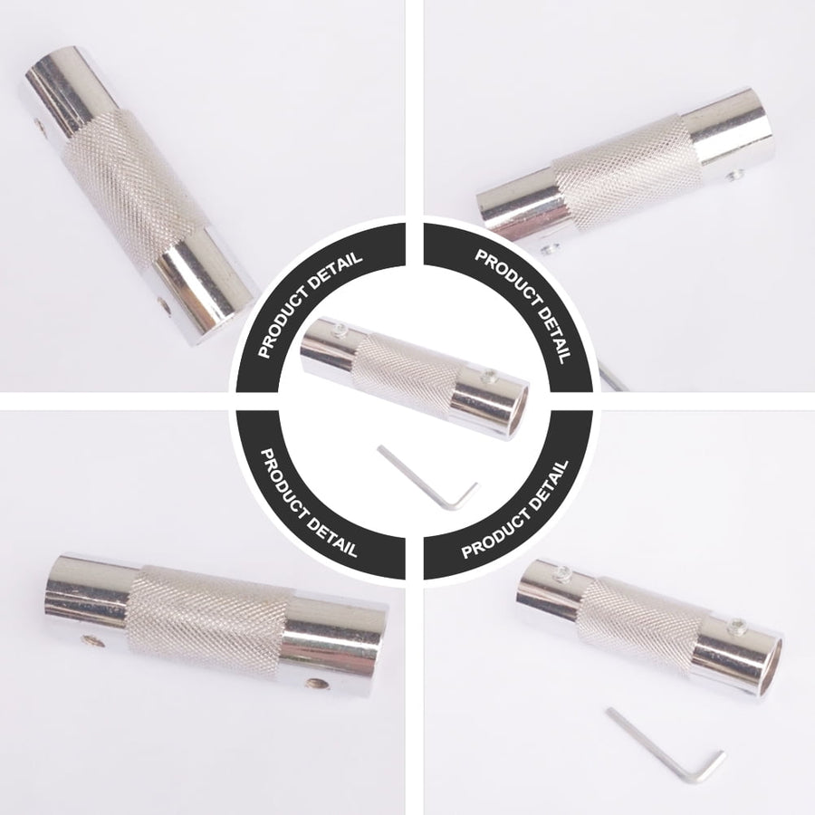 Worgeous Dumbbell Connector for Dumbbells Connecting Bar Work Silver