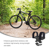 Worgeous Bike Rack Mountain Mountain Bike Flashlight Bracket Band Riding Sound Universal Accessory (Black) - Side View