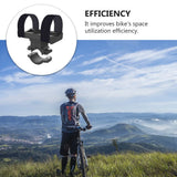 Worgeous Bike Rack Mountain Mountain Bike Flashlight Bracket Band Riding Sound Universal Accessory (Black) - Rear View