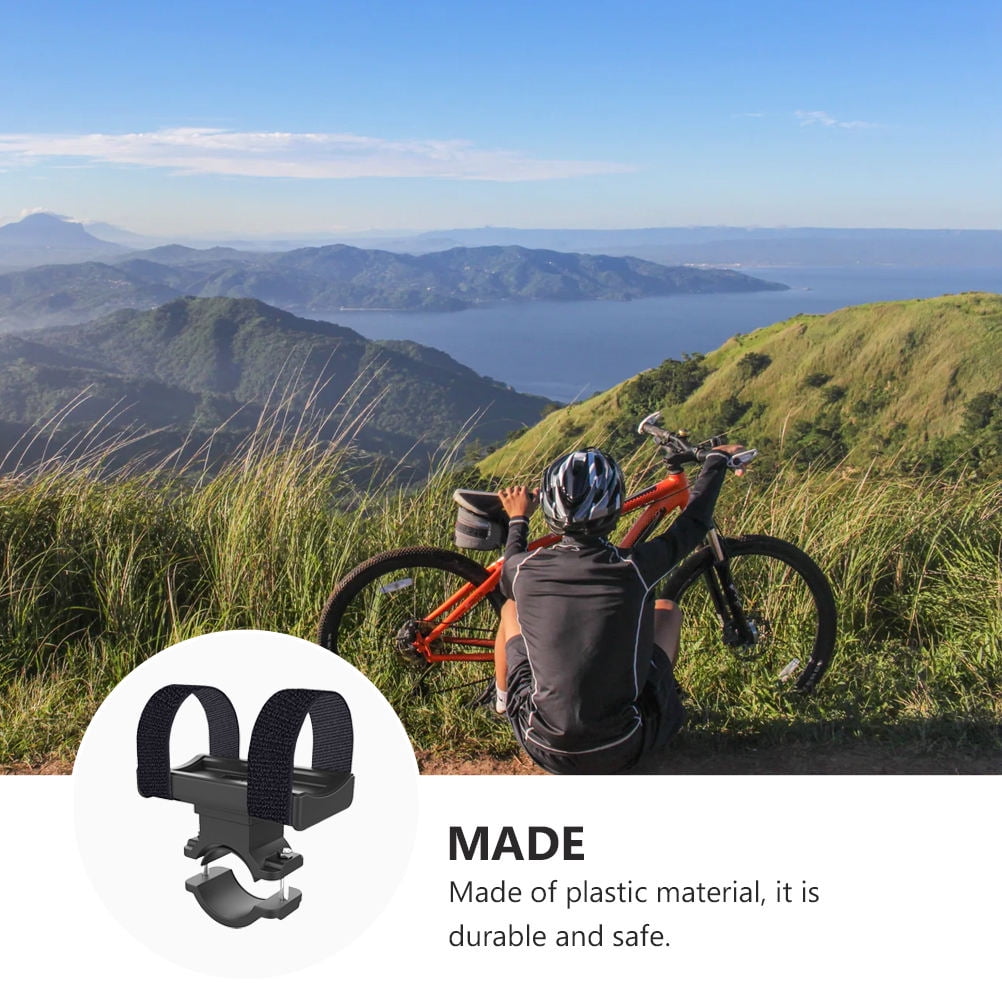 Worgeous Bike Rack Mountain Mountain Bike Flashlight Bracket Band Riding Sound Universal Accessory (Black)