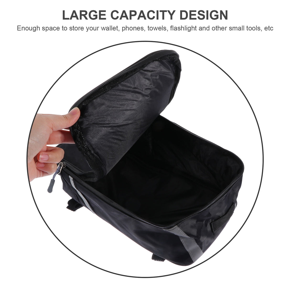 Worgeous Bike Pannier Cycling Mountain Seat Bag Tail Large Storage Woman Camouflage