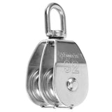 Cable Weight Pulley System Silver for Transportation Equipment 1Pcs 3.5In