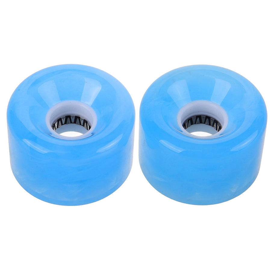 Non-slip Skateboard Wheel Transparent Pu 2Pcs 2.36X2.36X1.57in