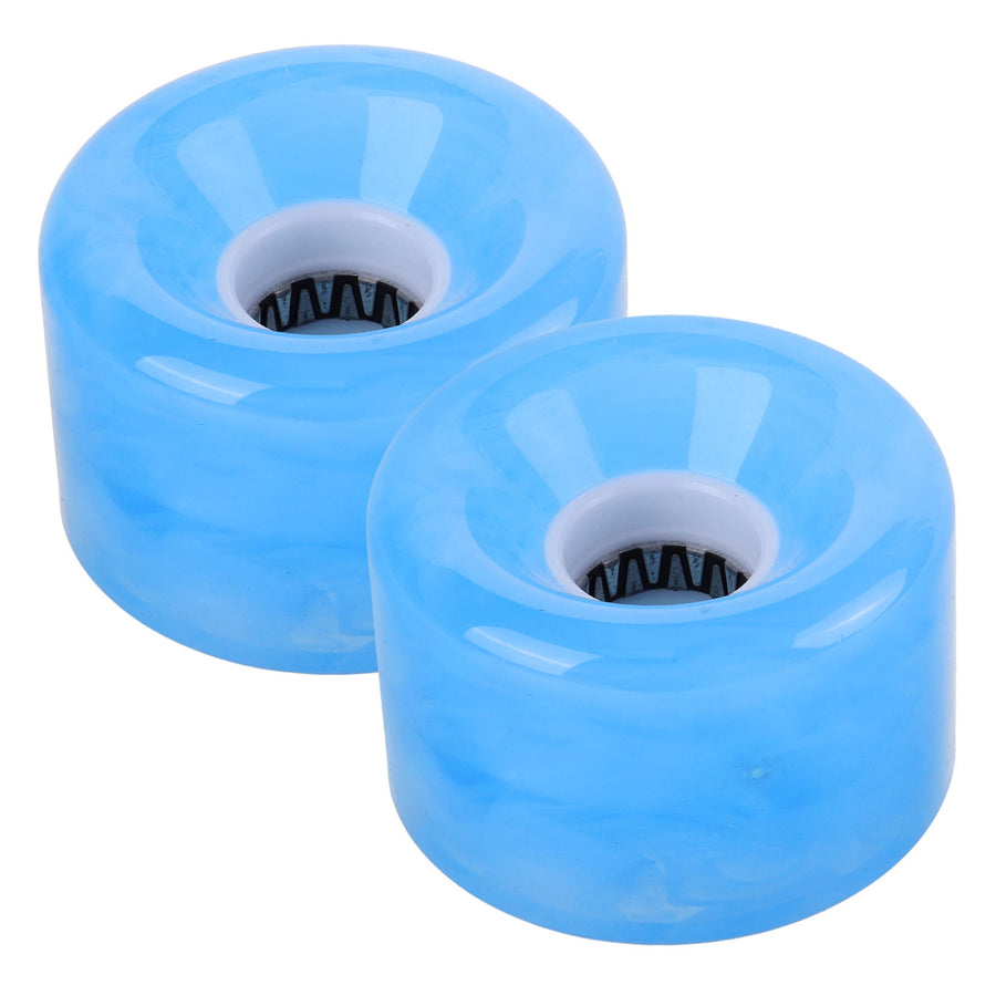 Non-slip Skateboard Wheel Transparent Pu 2Pcs 2.36X2.36X1.57in