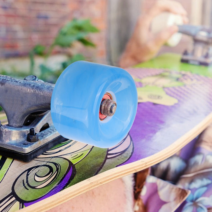 Non-slip Skateboard Wheel Transparent Pu 2Pcs 2.36X2.36X1.57in