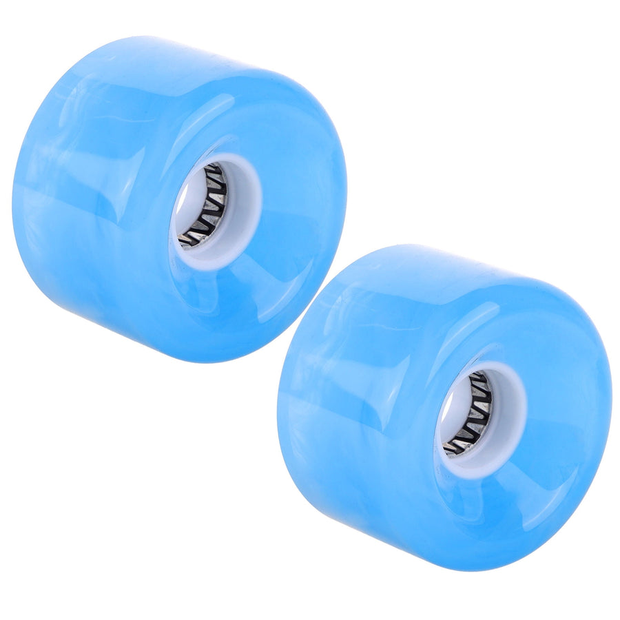 Non-slip Skateboard Wheel Transparent Pu 2Pcs 2.36X2.36X1.57in