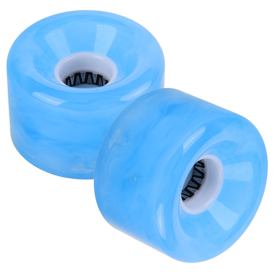 Non-slip Skateboard Wheel Transparent Pu 2Pcs 2.36X2.36X1.57in