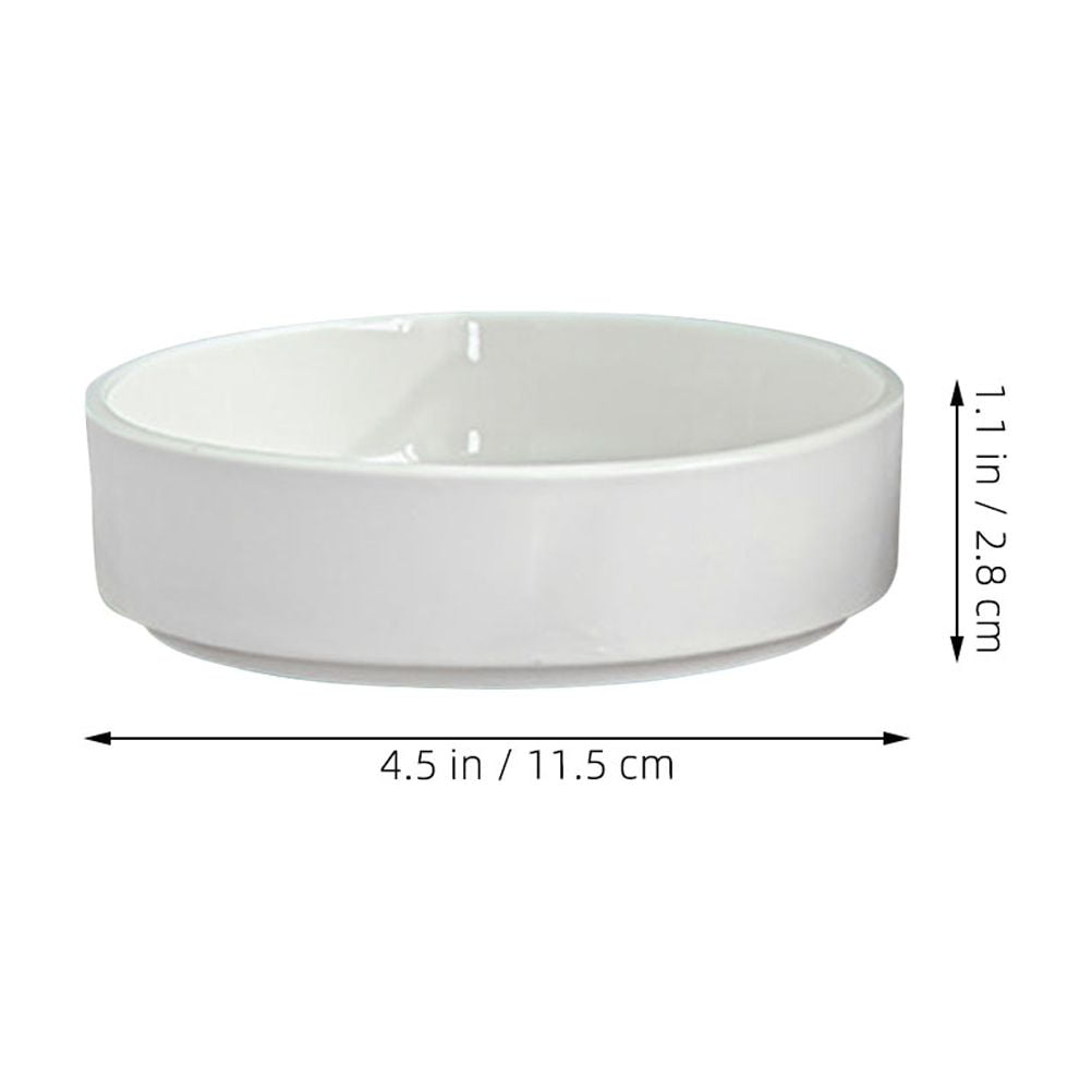 Worgeous Hydroponic Ceramic Tray Indoor Garden Pot Saucers Plant for Pots White