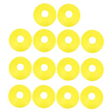 Worgeous 14 Pcs Disc Agile Soccer Cones Training Equipment Child Yellow - Top-Down View