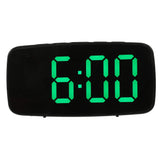 Worgeous Digital Alarm Clock Battery Operated Big Numbers Travel Green