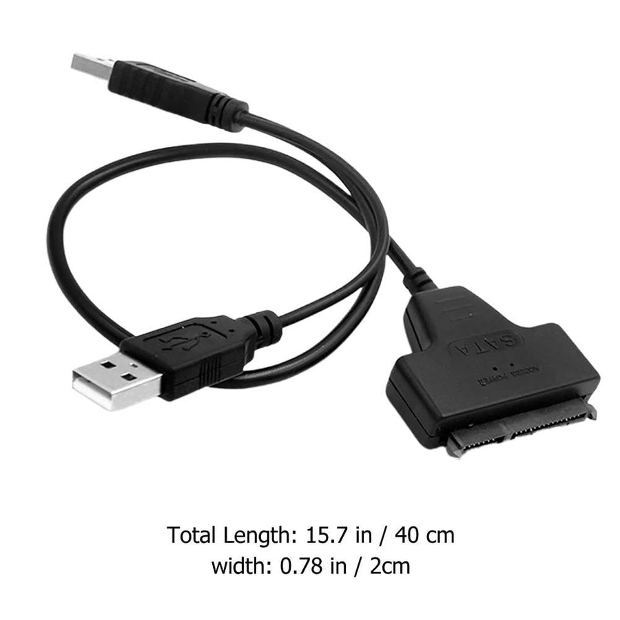 USB Data Cable to USB Easy Drive Cable Black 1Pack