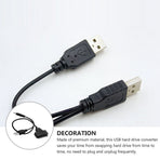 USB Data Cable to USB Easy Drive Cable Black 1Pack