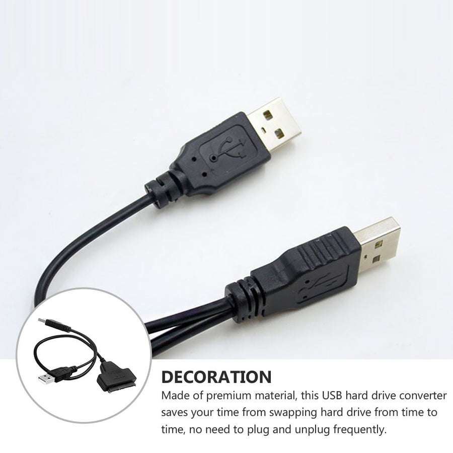 USB Data Cable to USB Easy Drive Cable Black 1Pack