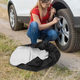 Tire Cover Maintenance Shield 2Pcs 75.00X60.00X0.10In - Top-Down View