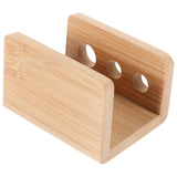 Tooth Brush Organizer Toothbrush Holder Khaki Bamboo 1Set