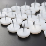 Worgeous 50PCS White Nylon Sofa Tacks Decorative Furniture Nails for Sofa Upholstery 6x22mm