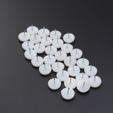Worgeous 50PCS White Nylon Sofa Tacks Decorative Furniture Nails for Sofa Upholstery 6x22mm - Top-Down View