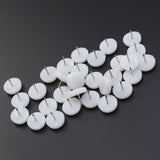Worgeous 50PCS White Nylon Sofa Tacks Decorative Furniture Nails for Sofa Upholstery 6x22mm