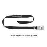 Worgeous 2 Pcs Pedal Straps Cycling Toe Clips Workout Bike Fitness Black