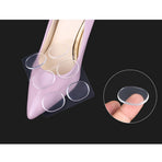 Skin-Friendly Heel Pads Gel 18Pcs Transparent Round Heel Protector Cushions for Men Women