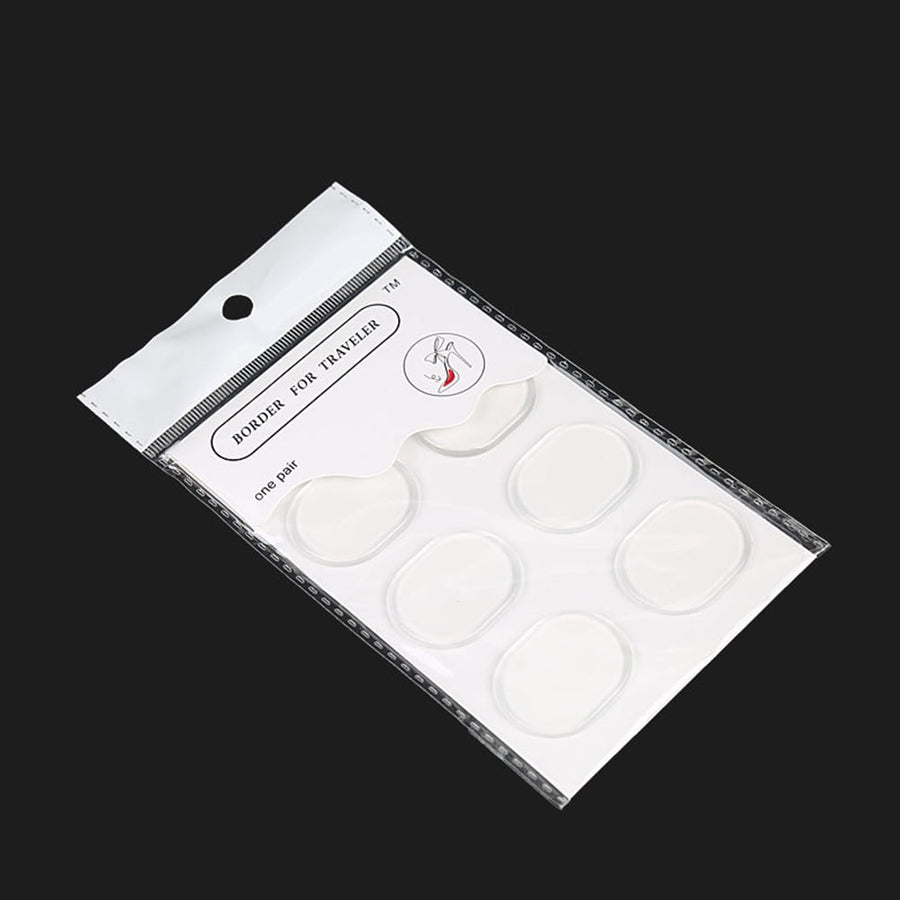 Skin-Friendly Heel Pads Gel 18Pcs Transparent Round Heel Protector Cushions for Men Women