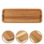 Food Serving Trays Wood Light Brown 1Pack