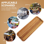 Food Serving Trays Wood Light Brown 1Pack